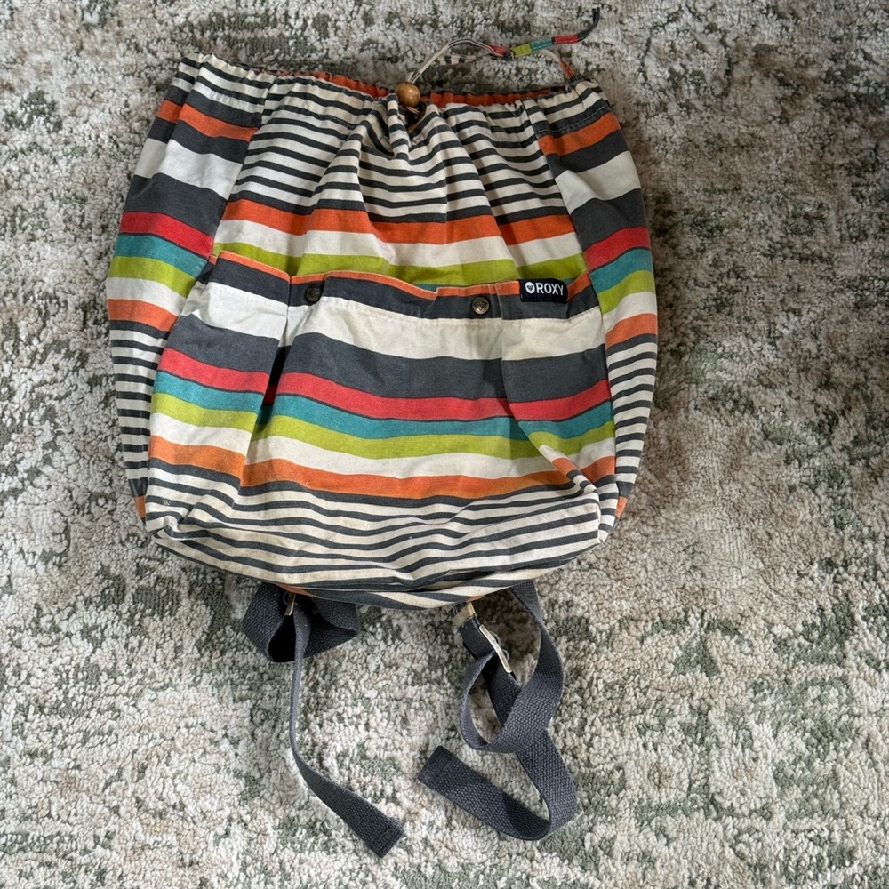 Roxy Striped Multicolor Backpack - image 1